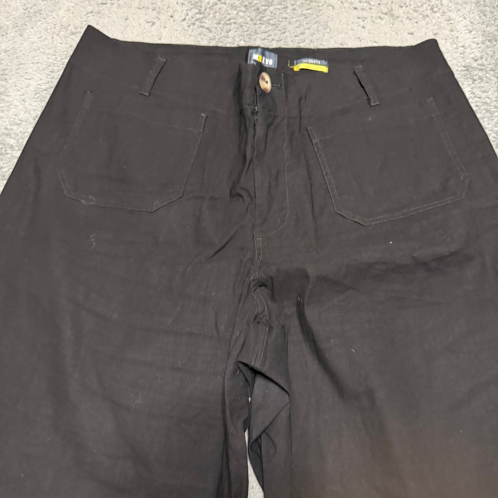 Maeve By Anthropologie Colette Pants Women’s 18w Black Cropped Linen Bland — image 2 of 8